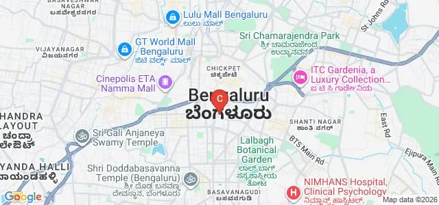 Bangalore Medical College and Research Institute, Bangalore Map