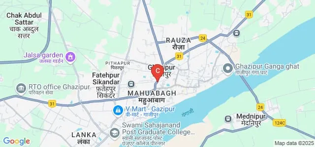 Swami Sahajanand Post Graduate College, Ghazipur Map