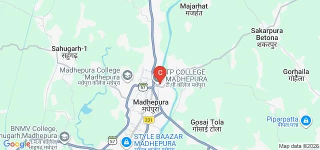 Thakur Prasad College, Madhepura Map