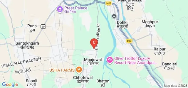 Shivalik College of Pharmacy, Nangal Map