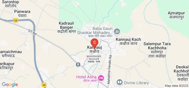 Gautam Buddh Mahavidyalaya, Kannauj Map