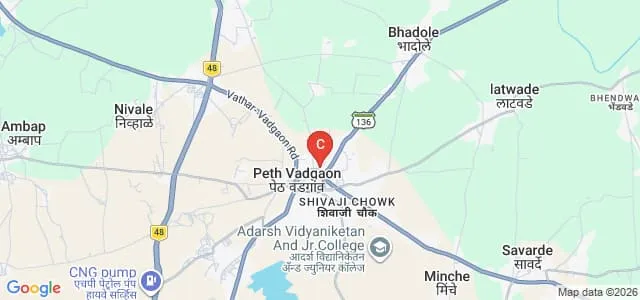 Savitribai Phule Mahila Shikshanshastra Mahavidyalaya, Peth Vadgaon Map