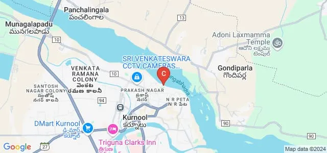 Sri Prasunna College of Law, Kurnool Map