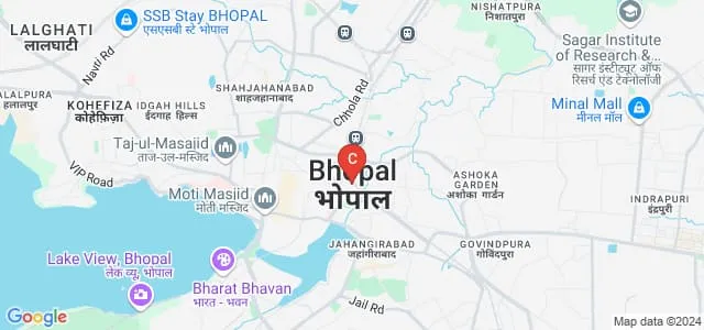 SAM College of Nursing, Bhopal Map