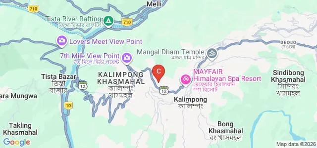Cluny Women's College, Darjeeling Map