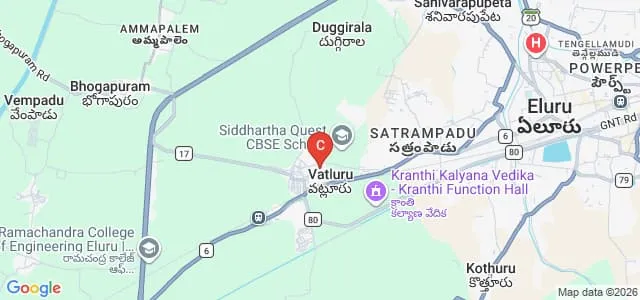 Sir CRR College for Women, Eluru Map