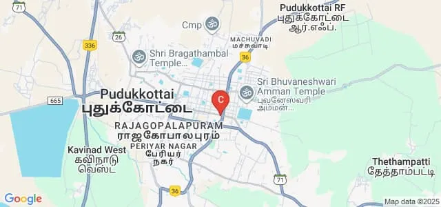 Sri Bharathi Polytechnic College for Women, Pudukkottai Map