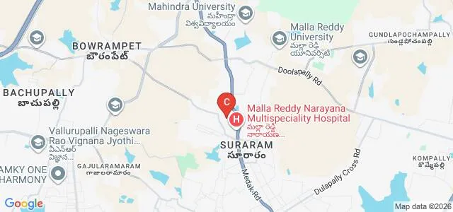 Malla Reddy Institute of Medical Sciences, Hyderabad Map