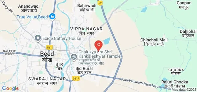 Aditya Pharmacy College, Beed Map