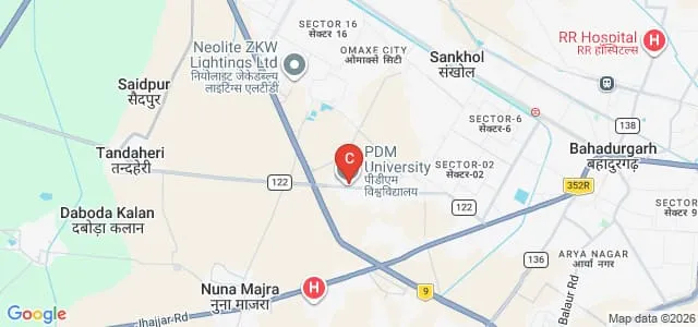 Faculty of Education PDM University, Bahadurgarh Map