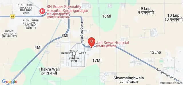Dr SS Tantia Dental College, Hospital and Research Centre, Sriganganagar Map