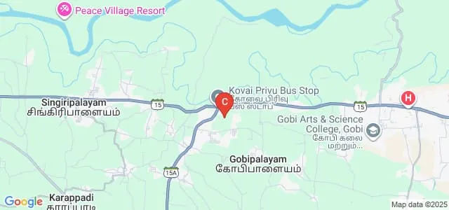 Anndavar Polytechnic College, Erode Map