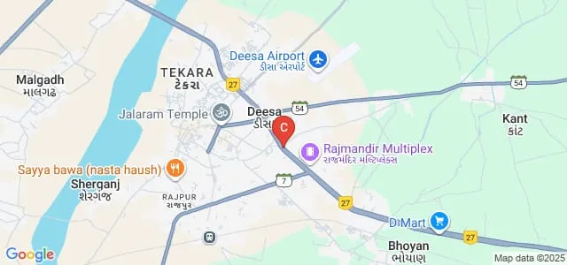 Bharat Nursing College, BanasKantha Map