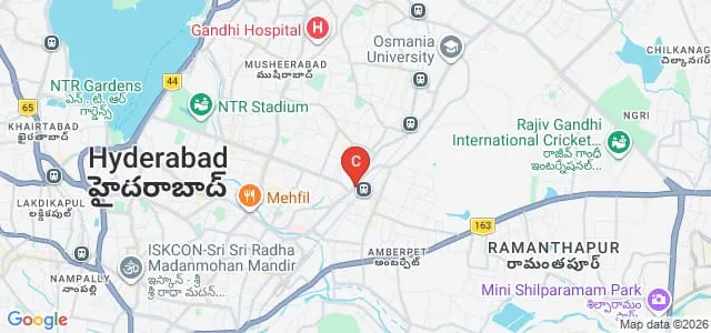 Andhra Mahila Sabha College of Teacher Education, Hyderabad Map