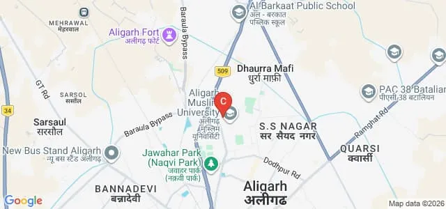 Zakir Husain College of Engineering and Technology, Aligarh Muslim University, Aligarh Map