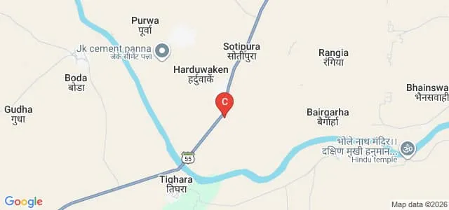 Nisha Memorial College of Education, Panna Map