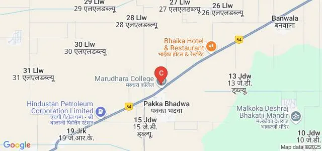 Marudhara College, Hanumangarh Map