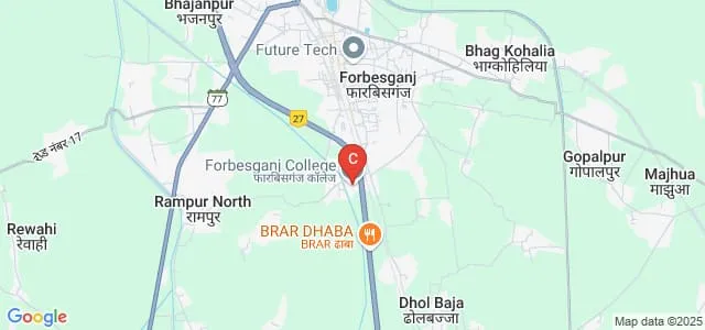 Forbesganj College, Forbesganj Map
