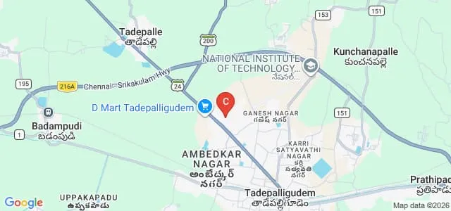 Sasi Institute of Technology and Engineering, Tadepalligudem Map