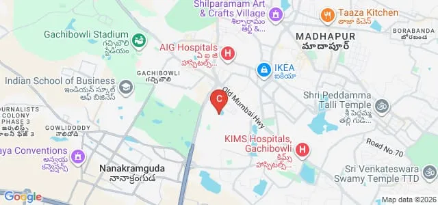 Dr YSR National Institute of Tourism and Hospitality Management, Hyderabad Map