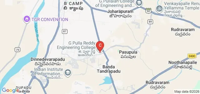 G Pulla Reddy Engineering College, Kurnool Map