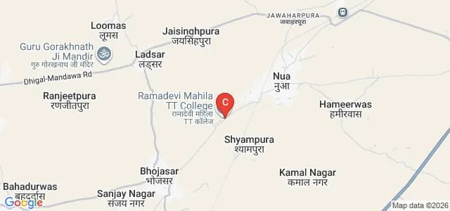 Ramadevi Mahila Shikshan Sansthan, Jhunjhunu Map