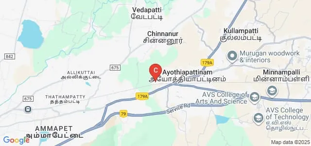 Vysya College, Salem Map