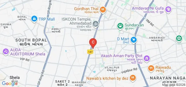 Chimanbhai Patel Post Graduate Institute of Computer Applications, Ahmedabad Map