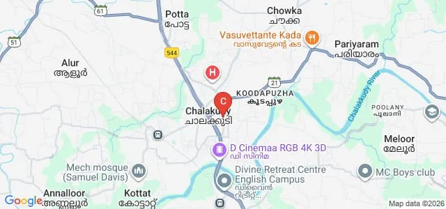 St James college of Nursing, Thrissur Map