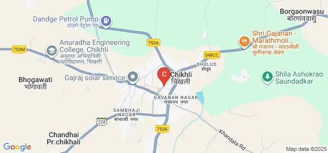 Tatyasaheb Mahajan Arts and Commerce College, Chikhali Map