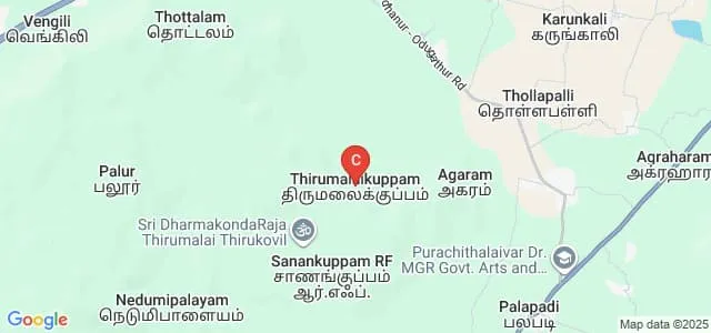 Thirumalai Madhanur Polytechnic College, Vellore Map