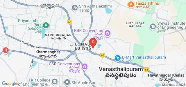Ponugoti Madhava Rao Law College, Hyderabad Map