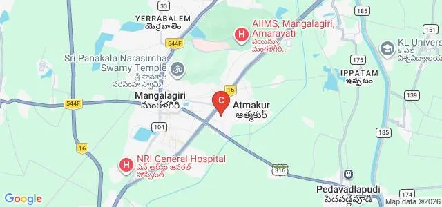 Nirmala College of Pharmacy, Atmakur Map