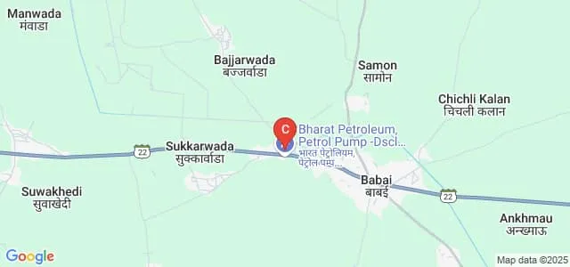 Shri Makhanlal Chaturvedi Government College, Babai Map