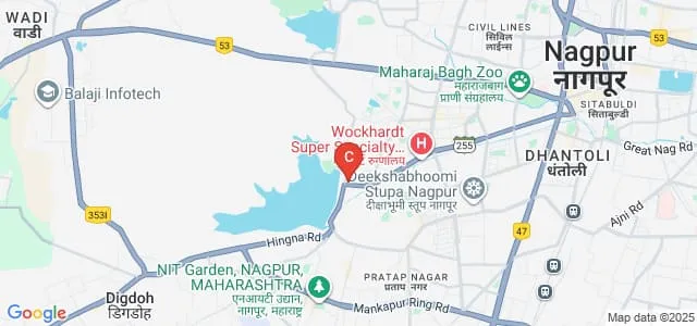Dharampeth MP Deo Memorial Science College, Nagpur Map