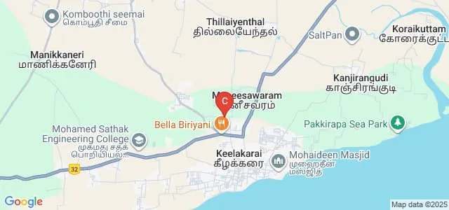 Thassim Beevi Abdul Kader College for Women, Kilakarai Map