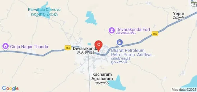 MKR Government Degree College, Devarakonda Map