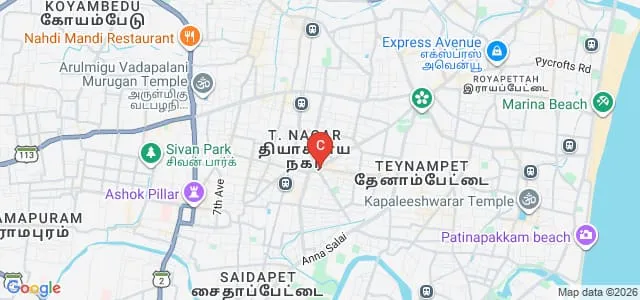 Shri Shankarlal Sundarbai Shasun Jain College for Women, Chennai Map