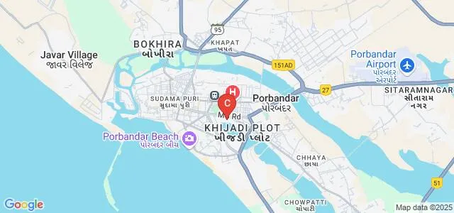 Dr Virambhai R Godhaniya IT College, Porbandar Map