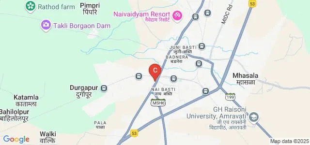 Bar Ramrao Deshmukh Arts Smt Indiraji Kapadiya Commerce and Nya Krushnarao Deshmukh Science College, Badnera Map