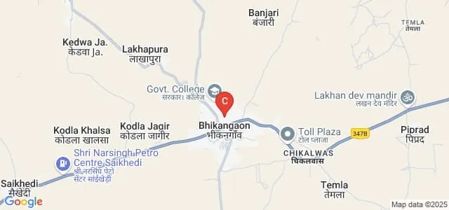 Government Degree College, Bhikangaon Map