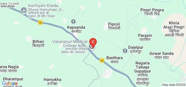 Varun Arjun School of Nursing, Shahjahanpur Map