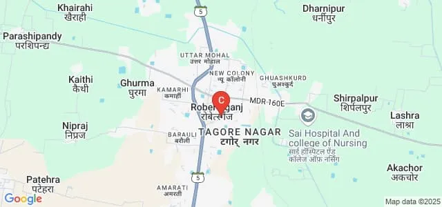 Nanhaku Ram PG College, Sonebhadra Map