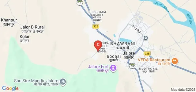 Shri Shantinath Vidya Bharti TT College, Jalore Map