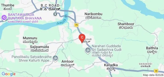 Melkar Women's Pre-University and Degree College, Munnoor Map