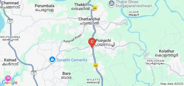 Century International Institute of Dental Science and Research Centre, Kasaragod Map