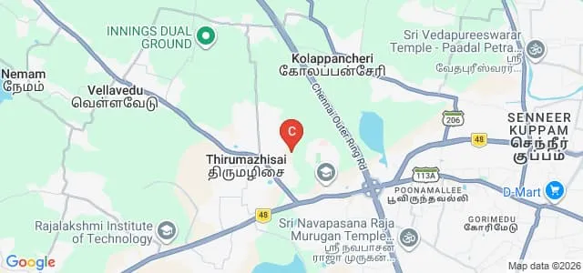 Alpha College of Engineering, Chennai Map