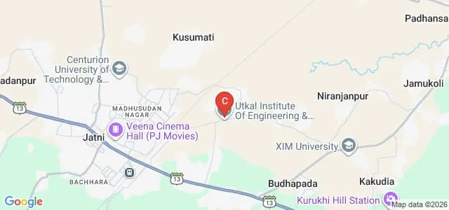 Utkal Institute of Engineering and Technology, Bhubaneswar Map
