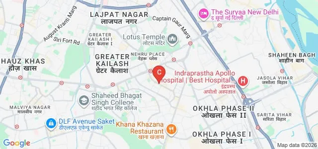 Delhi School of Photography, New Delhi Map