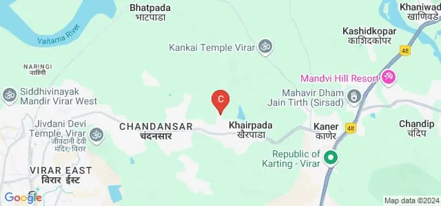 VIVA School of MCA, Virar Map